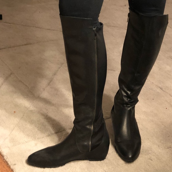moda in pelle knee high boots